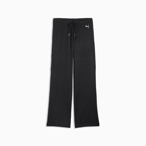 ESS Ribbed Wide Leg Soft Touch Pants op Women
