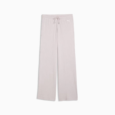 ESS Ribbed Wide Leg Soft Touch Pants op Women