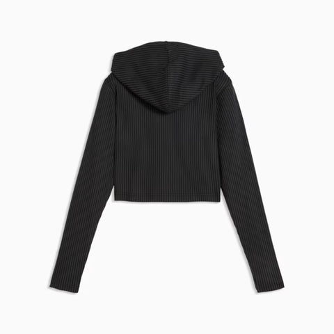 ESS Ribbed Full-Zip Soft Touch Hoodie Women