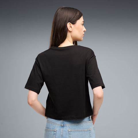 ESS Cropped No. 1 Logo Relaxed Tee Women