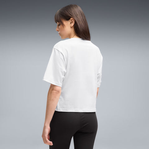 ESS Cropped No. 1 Logo Relaxed Tee Women