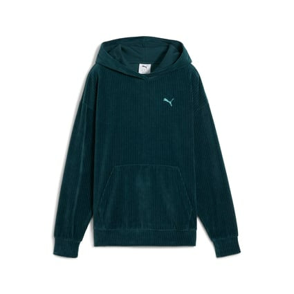 ESS ELEVATED Comfort Velour Rib Hoodie Women