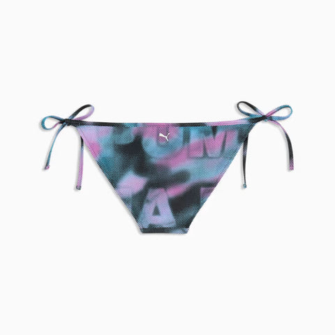 PUMA Swim Women Printed Side Tie Briefs